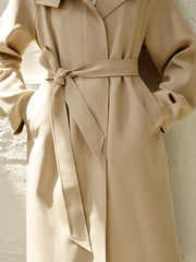 Women's Oversized Stand-Collar Trench Coat