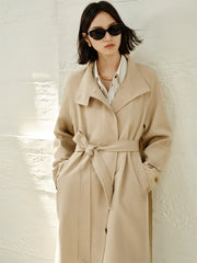 Women's Oversized Stand-Collar Trench Coat