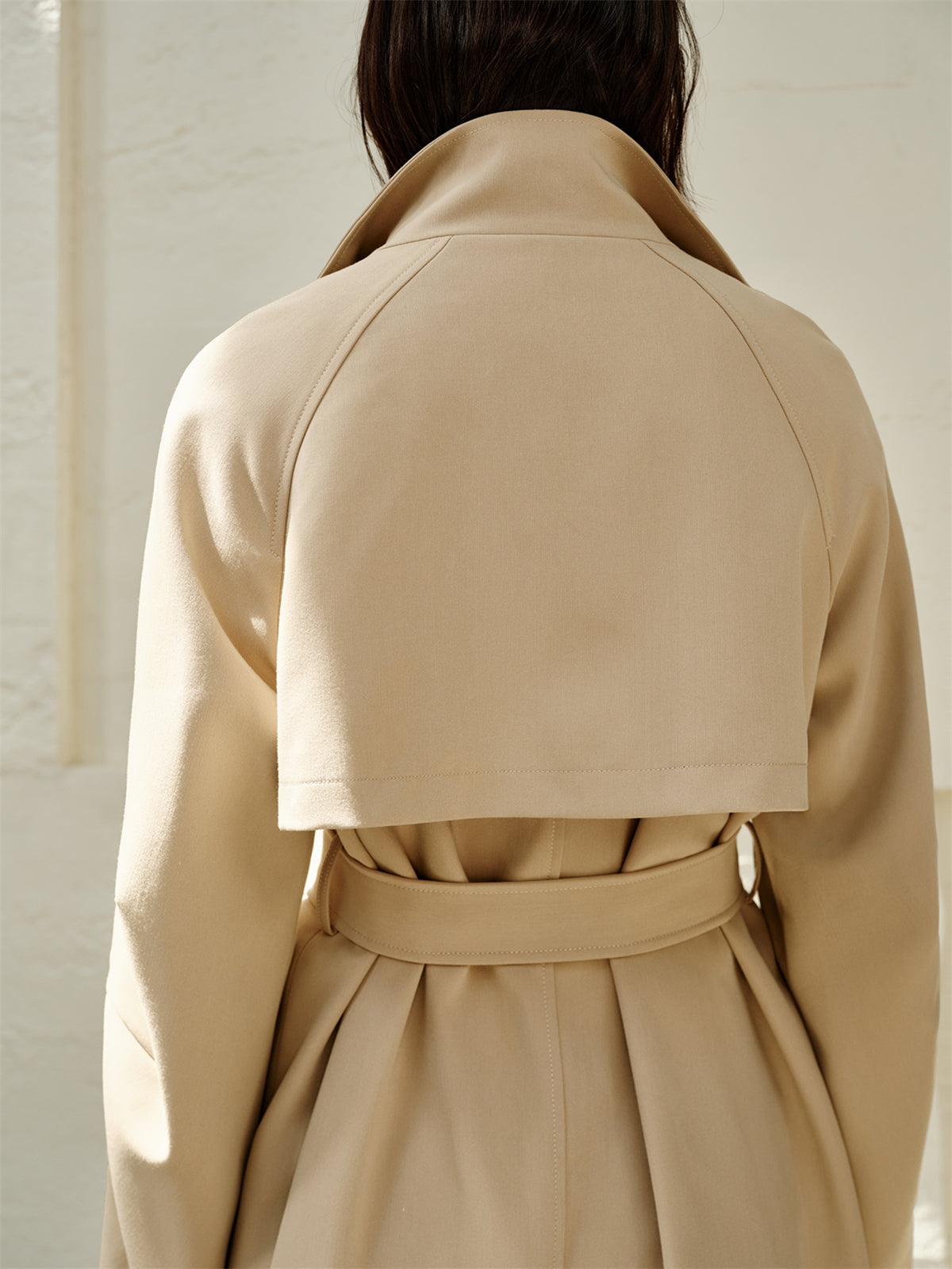 Women's Oversized Stand-Collar Trench Coat