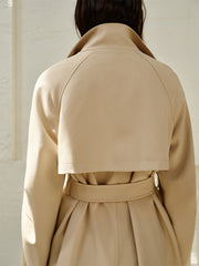 Women's Oversized Stand-Collar Trench Coat