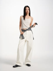 Women's High-Waist Oversized Curved-Leg Jeans