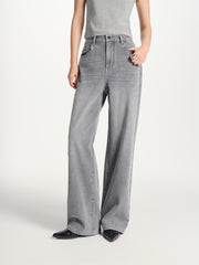 Women's Vintage Washed Wide-Leg Jeans
