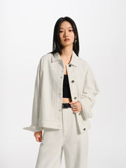 Women's Boxy Cotton Denim Jacket