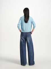 Women's Casual Wide-Leg Banana Jeans