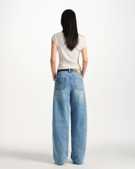 Women's Casual Wide-Leg Banana Jeans