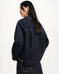 Women's Boxy Cotton Denim Jacket