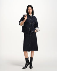 Women's Boxy Cotton Denim Jacket