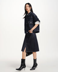 Women's Boxy Cotton Denim Jacket