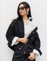 Women's Boxy Cotton Denim Jacket