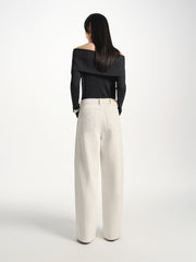 Women's Casual Wide-Leg Banana Jeans