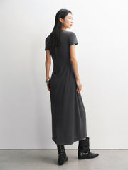 Women's U-Neck Twist-Waist Dress