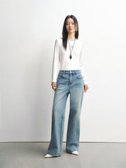 Women's Distressed Washed  Jeans