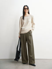 Women's Wool-Blend Oversized Knit Pullover