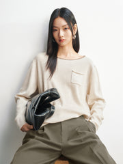 Women's Wool-Blend Oversized Knit Pullover