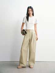 Women's Pleated Oversized Banana Pants