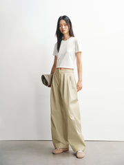Women's Pleated Oversized Banana Pants