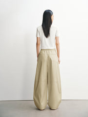 Women's Pleated Oversized Banana Pants