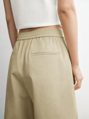 Women's Pleated Oversized Banana Pants