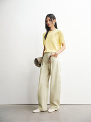 Women's High-Waist Oversized Barrel-Leg Pants