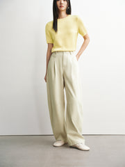 Women's High-Waist Oversized Barrel-Leg Pants