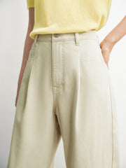 Women's High-Waist Oversized Barrel-Leg Pants