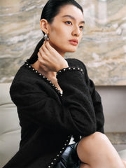 Women's Tweed-Inspired 3D Jacquard Jacket