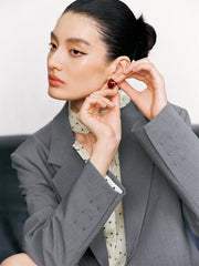 Women's Classic Boxy Notch-Lapel Blazer