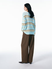 Women's Alpaca-Blend Striped Knit Sweater