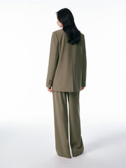 Women's Double-Breasted Peak-Lapel Blazer