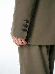 Women's Double-Breasted Peak-Lapel Blazer