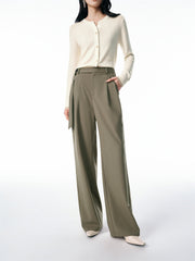 Women's High-Waist Wide-Leg Trousers