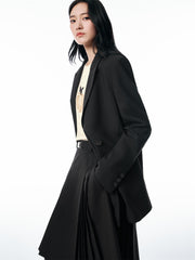 Women's Double-Breasted Peak-Lapel Blazer