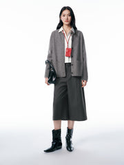 Women's Cropped Wide-Leg Trousers