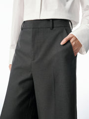 Women's Cropped Wide-Leg Trousers