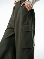 Women's Utility Wide-Leg Curved Pants