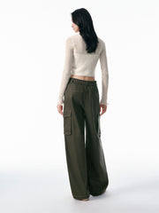 Women's Utility Wide-Leg Curved Pants