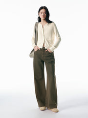 Women's Cotton Sparkle Straight-Leg Jeans