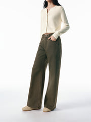 Women's Cotton Sparkle Straight-Leg Jeans