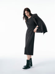 Women's Sleeveless Ruched-Waist Dress