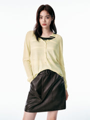 Women's Striped Tank and Knit Top Set