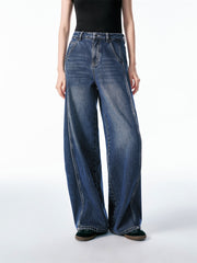 Women's Casual Wide-Leg Banana Jeans