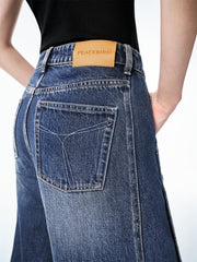 Women's Casual Wide-Leg Banana Jeans