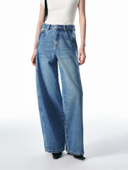 Women's Casual Wide-Leg Banana Jeans