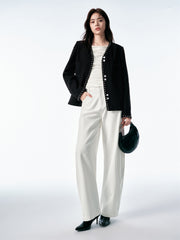 Women's Tweed-Inspired 3D Jacquard Jacket
