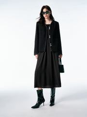 Women's Tweed-Inspired 3D Jacquard Jacket