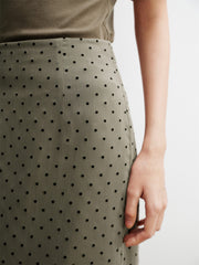Women's Straight Polka-Dot Skirt