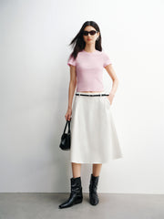 Women's A-Line Midi Skirt