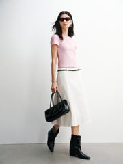 Women's A-Line Midi Skirt