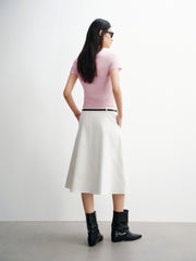 Women's A-Line Midi Skirt