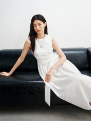 Women's Sleeveless Bubble-Hem Dress